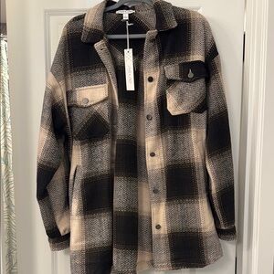 Black and Tan Plaid Jacket
